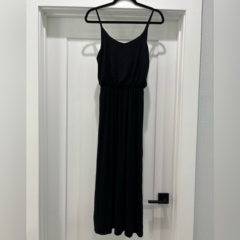 Olivia Rae Black Spaghetti-Strap Maxi Dress